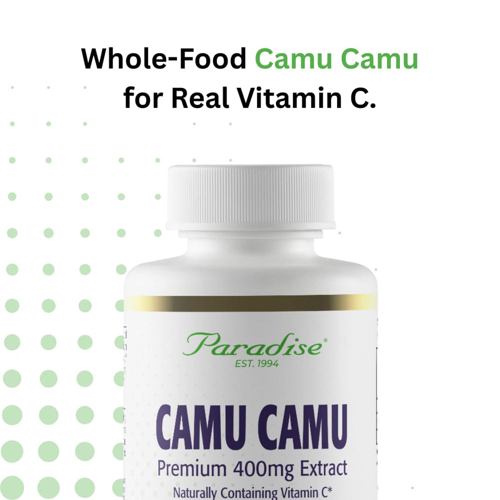Paradise Herbs usa cgmp facility emblem on product page