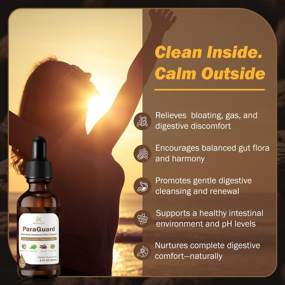 ParaGuard Cleanse Liquid dropper dispensing easy daily gut support.