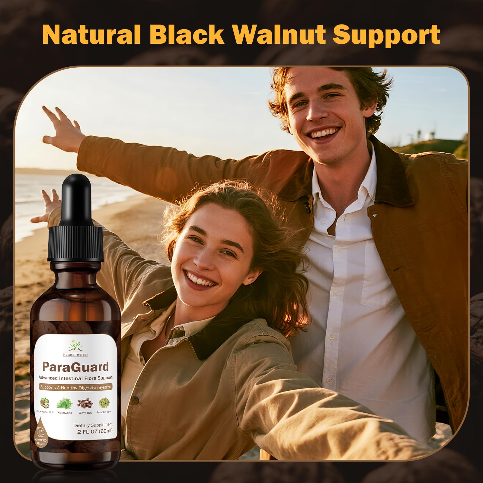 ParaGuard Cleanse Liquid herbal blend ingredients highlight natural gut-friendly herbs.