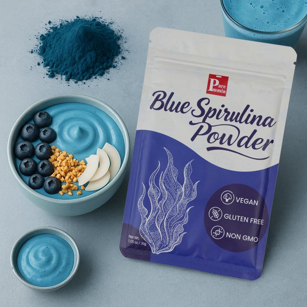 Paremmin espirulina azul polvo: sabor suave y uso diario.