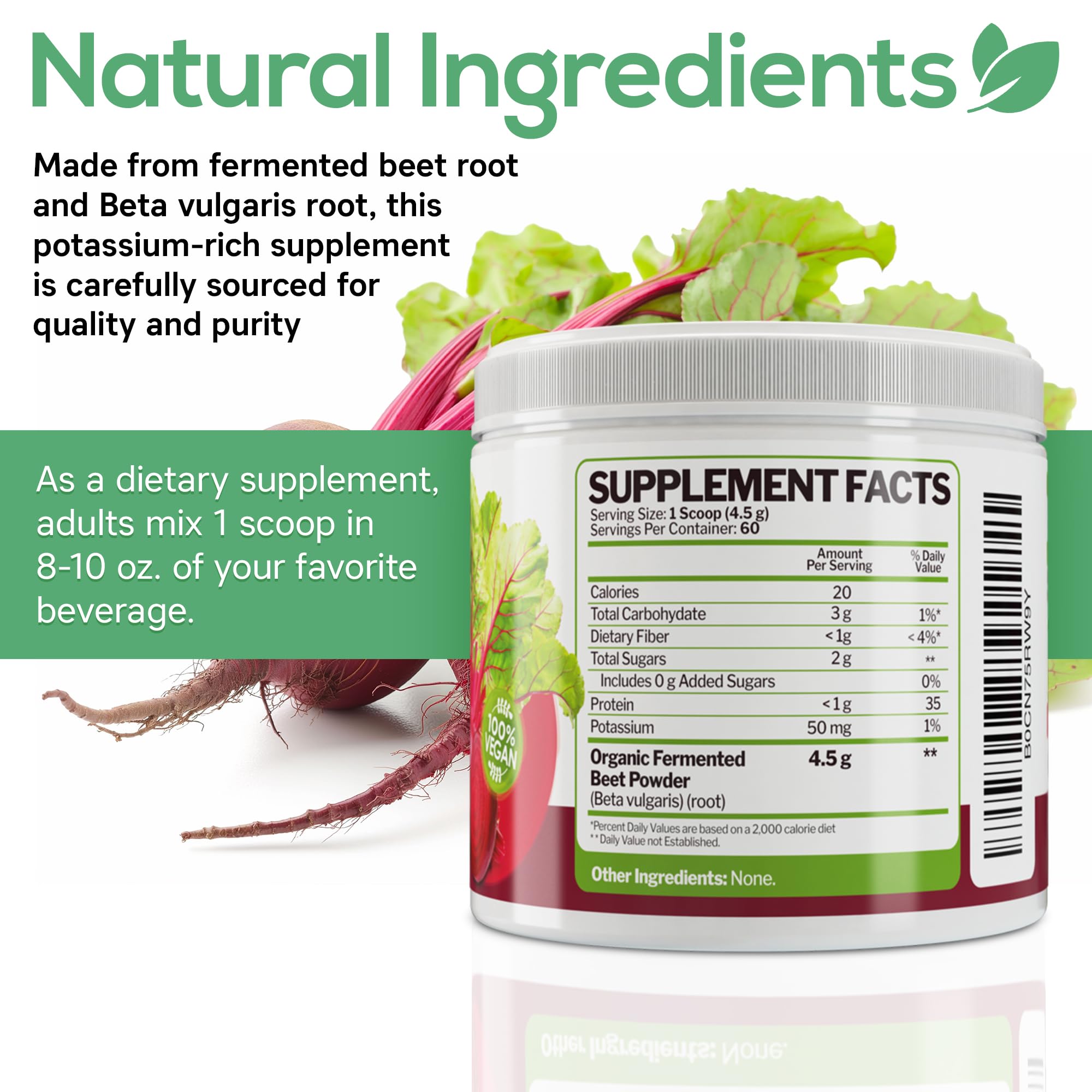 Parker Naturals Beet Powder texture closeup reveals fine fermented powder.
