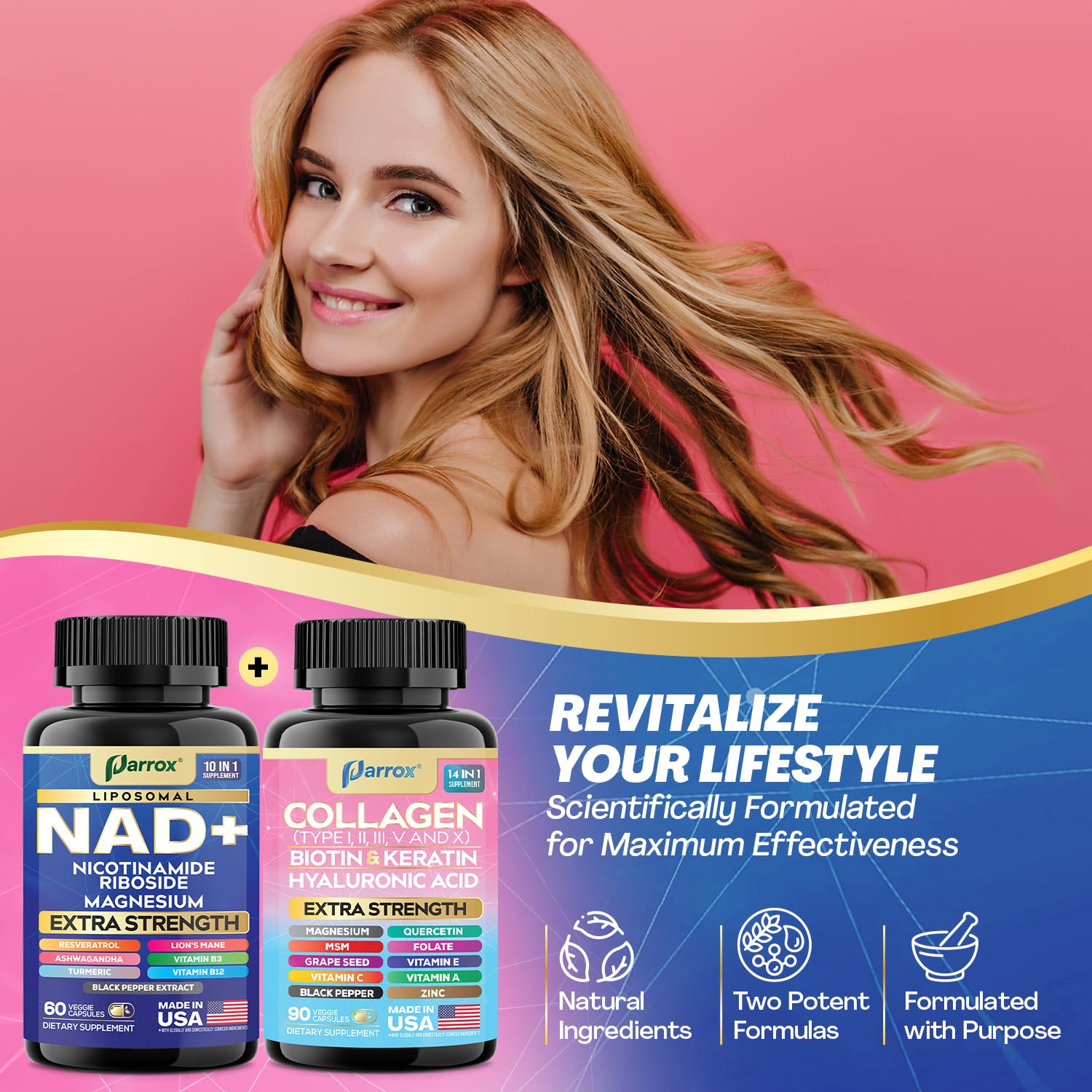 Parrox Forever Young Lion’s Mane image signaling improved focus and clarity.