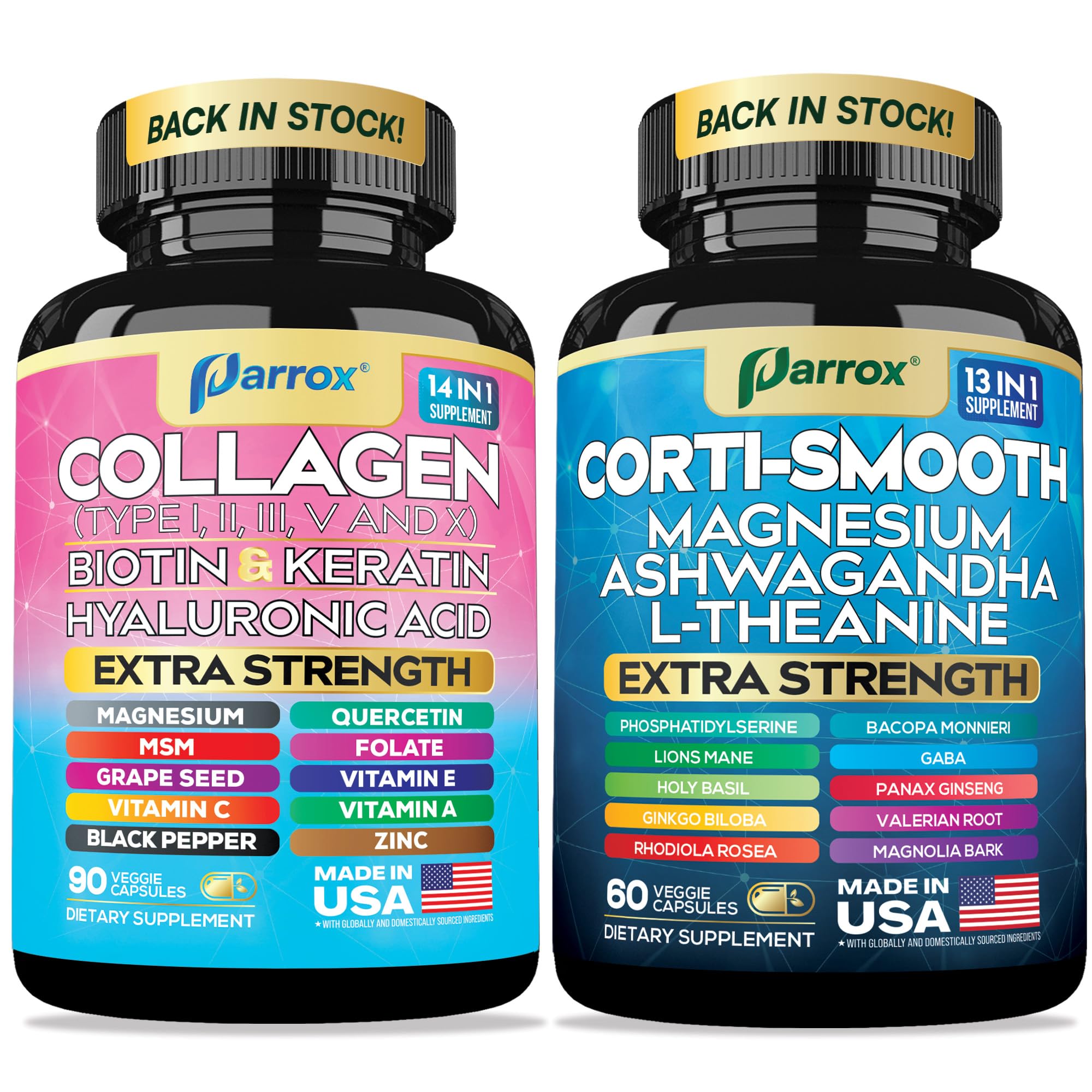 Parrox Shining Serenity Set bottle front for daily calm and balance