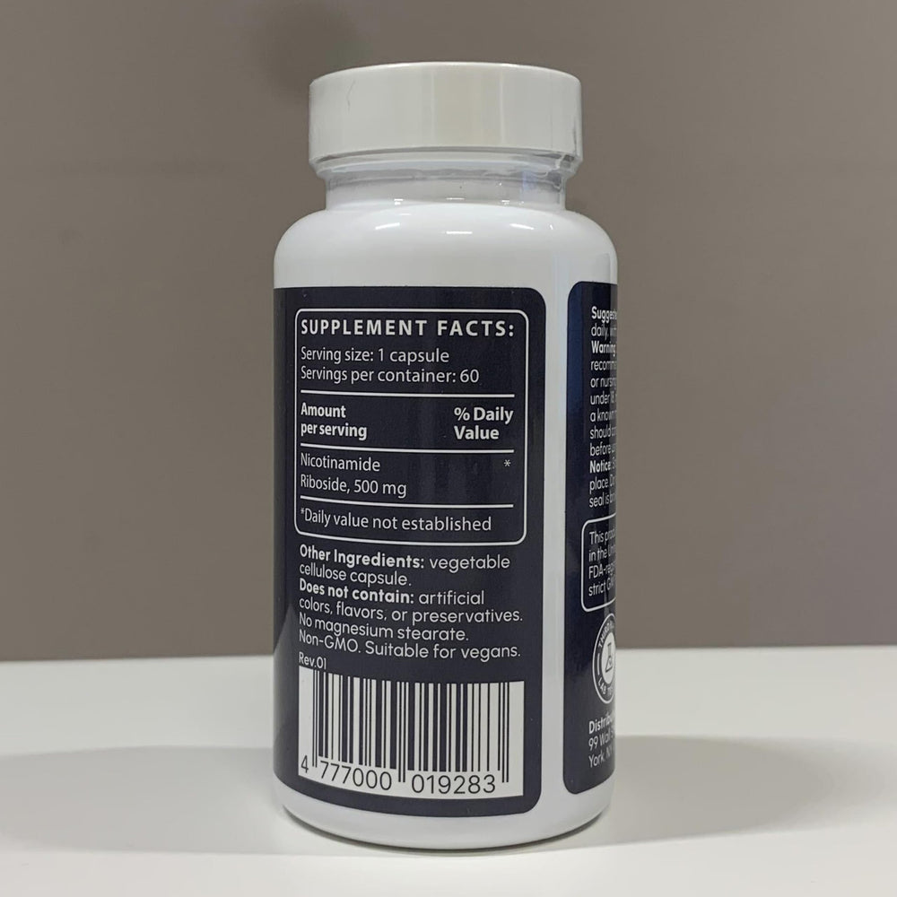 partiqlar nicotinamide riboside 500mg hands holding bottle