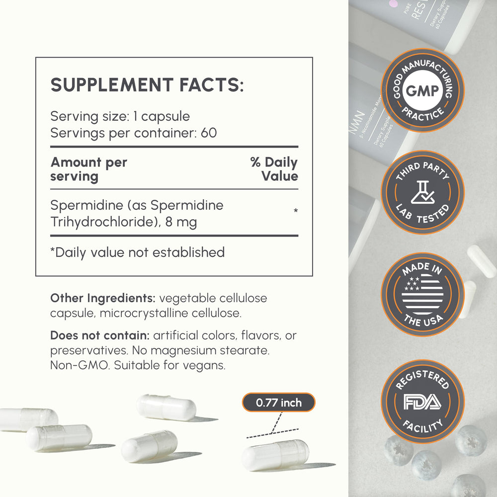 partiQlar spermidine ingredients panel for transparency and safety