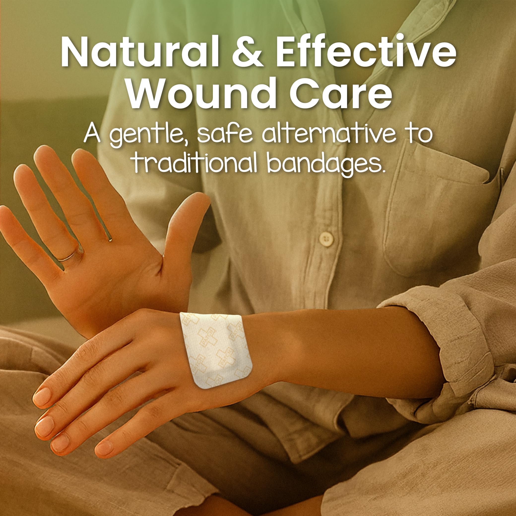 Patch Eco First Aid Kit latex-free label indicating allergen-free wound care