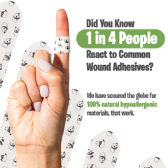 PATCH hypoallergenic bandages for sensitive skin in close-up