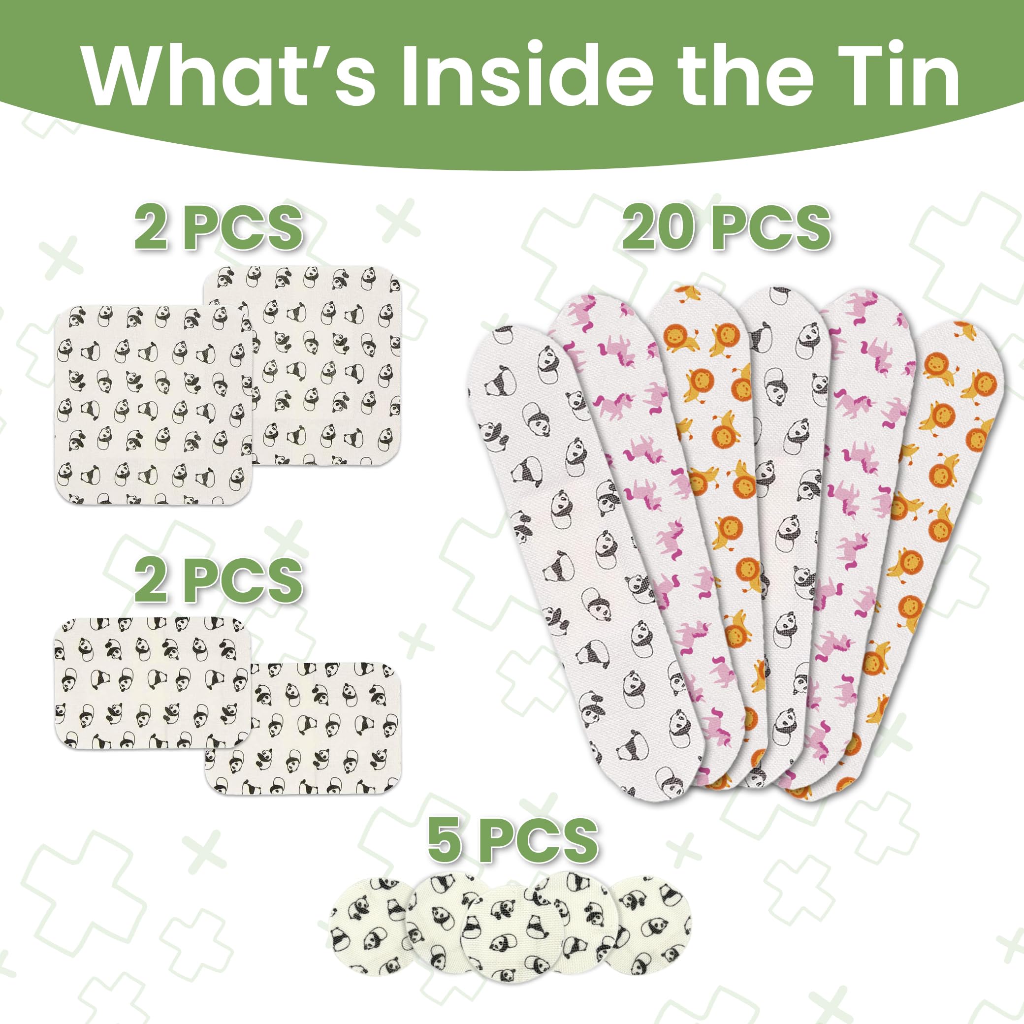Patch Kids On-The-Go unicorn bandages with cute prints offer quick protection for kids' scrapes.