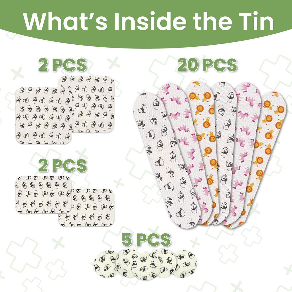 Patch Kids On-The-Go unicorn bandages with cute prints offer quick protection for kids' scrapes.