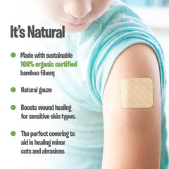 PATCH latex-free plastic-free bandages provide gentle adhesion