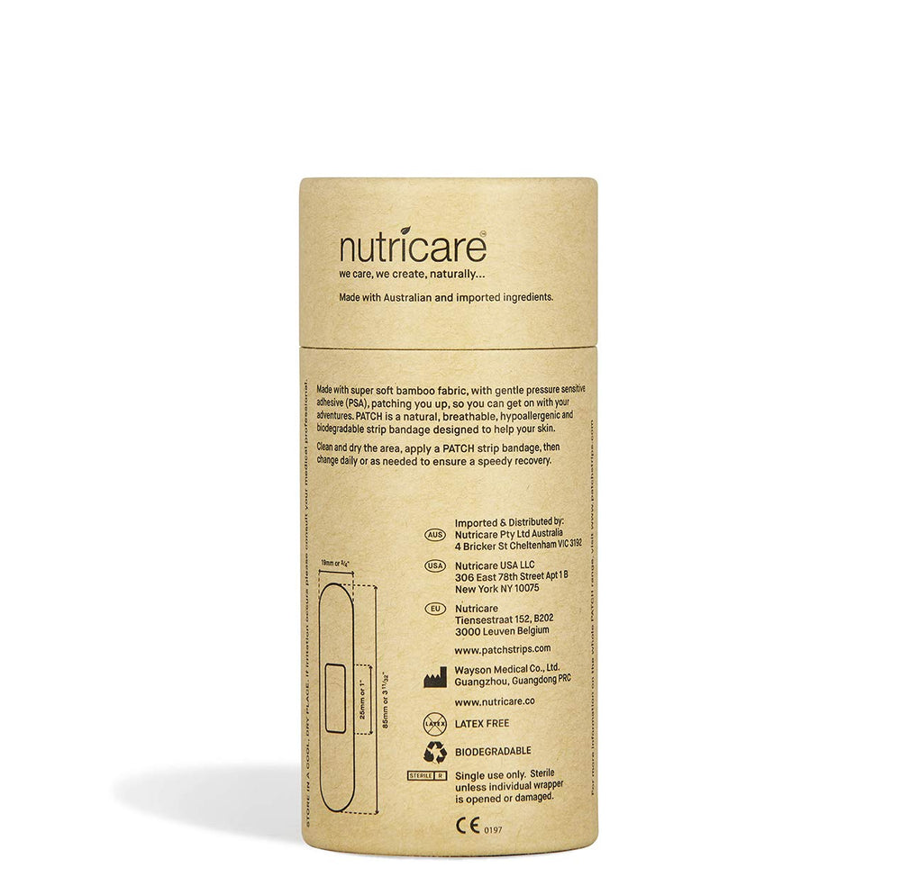 PATCH Tan Bamboo Bandage adhesive strip close-up for skin-friendly adhesion