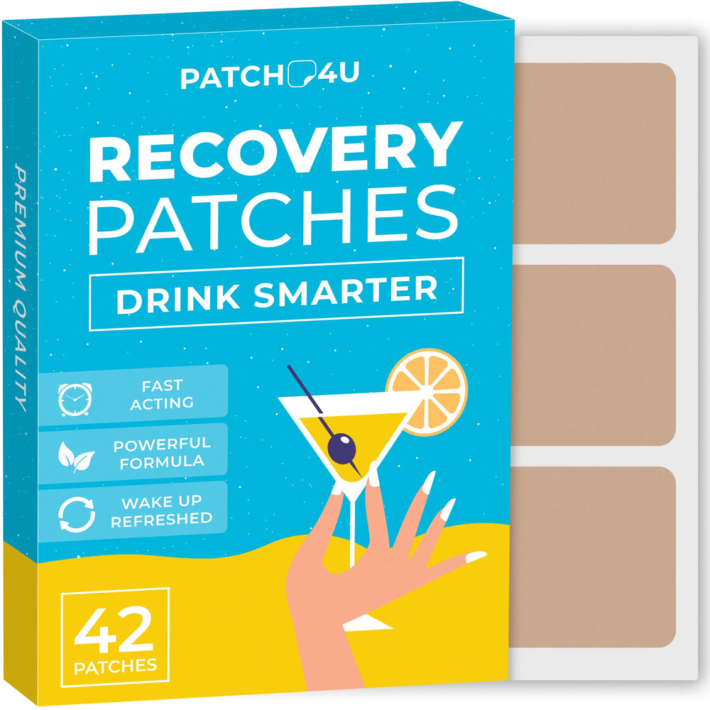 patch4u party-recovery-patch-on-arm helps you wake refreshed after a night out.