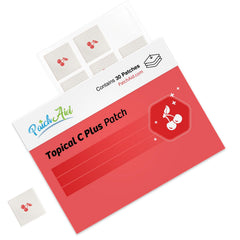 Applying PatchAid C Plus on the arm for discreet, everyday wear.