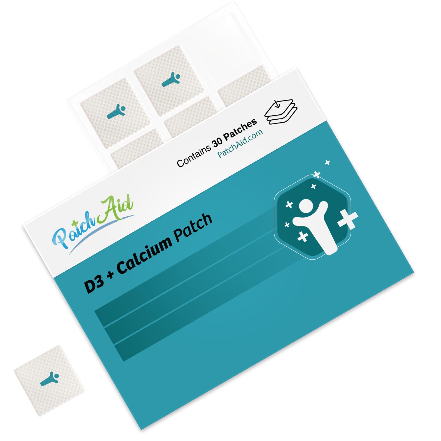 PatchAid D3/Calcium patch on hip suitable for overnight use