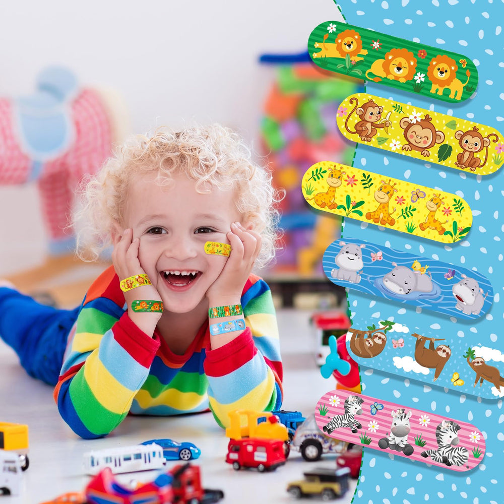 Patelai animals-pattern bandages offer fun shapes to ease kids' mood during care