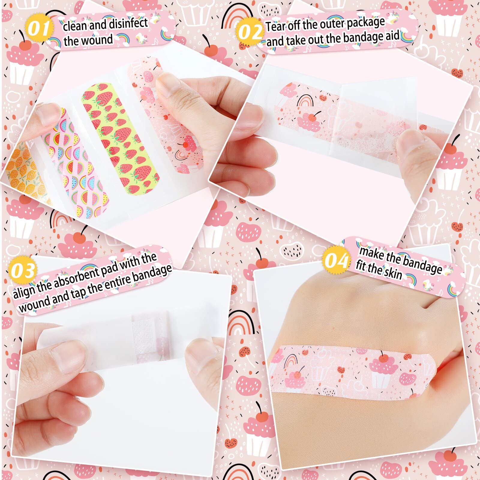 Patelai easy apply adhesive bandages simplify quick kid care