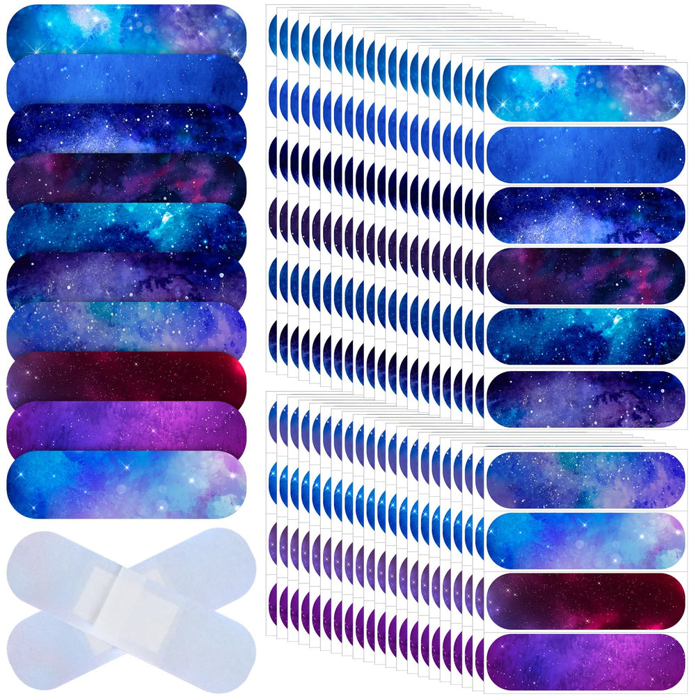 Patelai Galaxy bandages bulk pack featuring galaxy patterns for kids