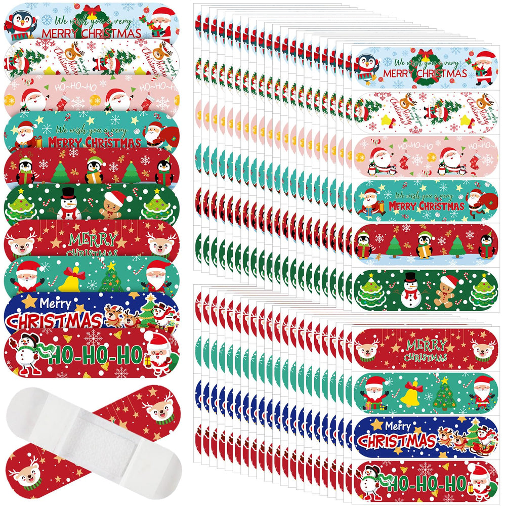 Patelai kids bandages Santa Claus pattern offer cheerful protection for small cuts and scrapes