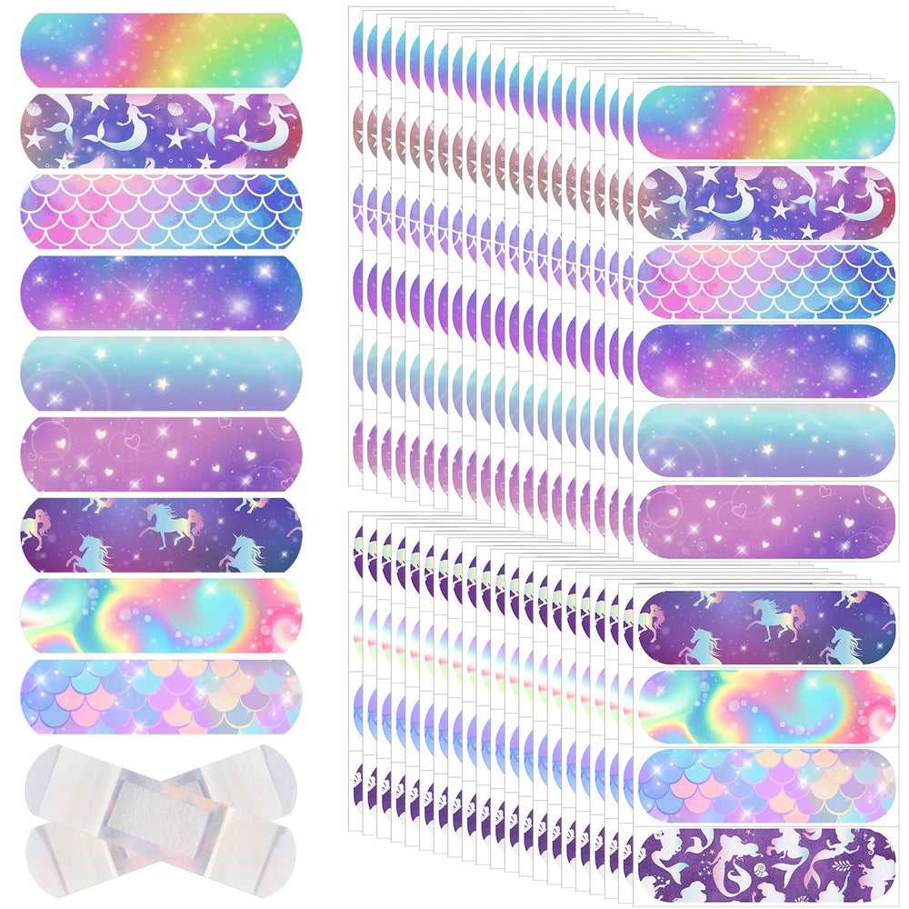 Patelai Mermaid kids bandages bulk packaging for easy storage and sharing