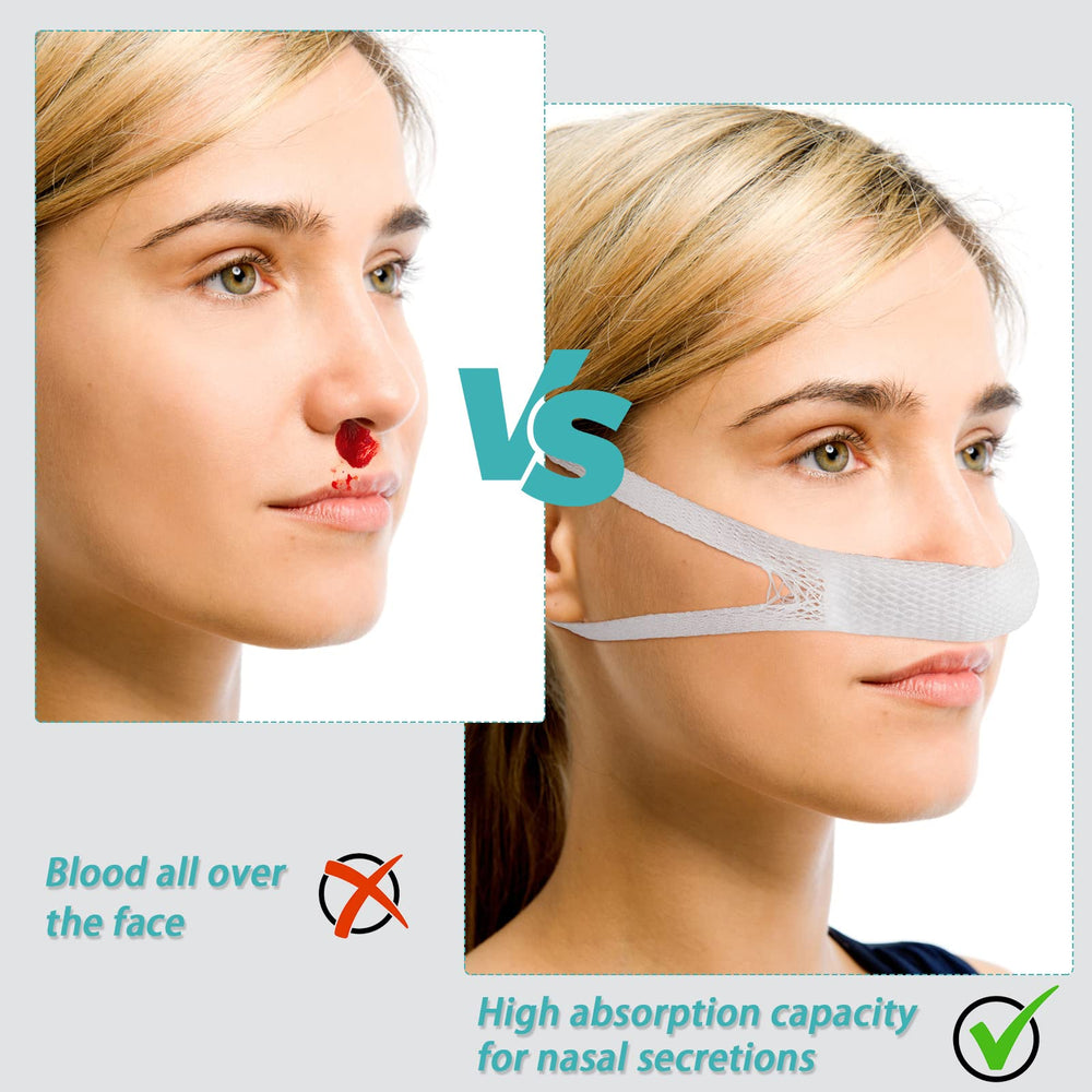 Patelai nasal bandage cut-to-fit for personalized sizing.