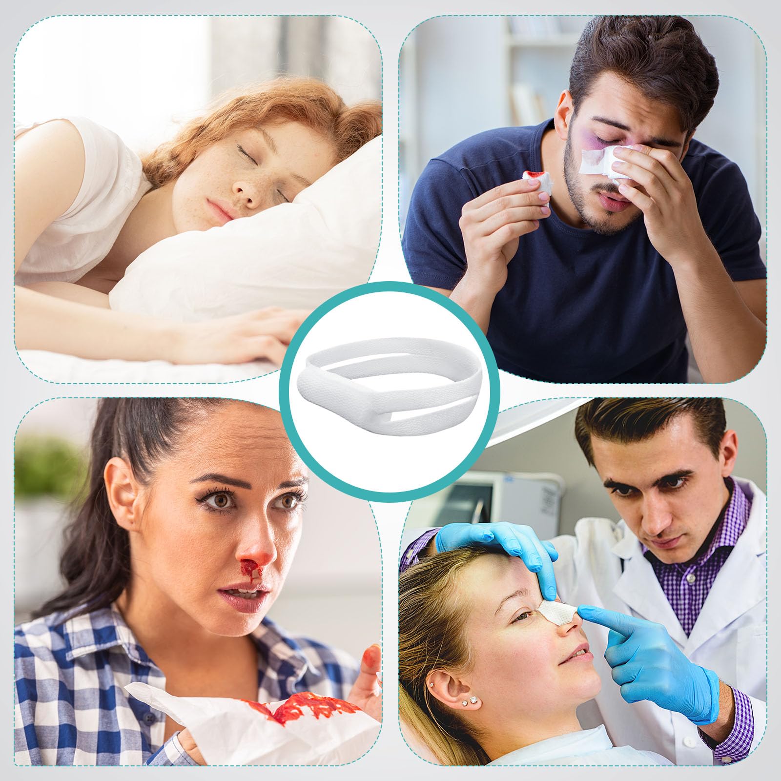 Patelai nasal bandage cuttable seam for a precise fit.
