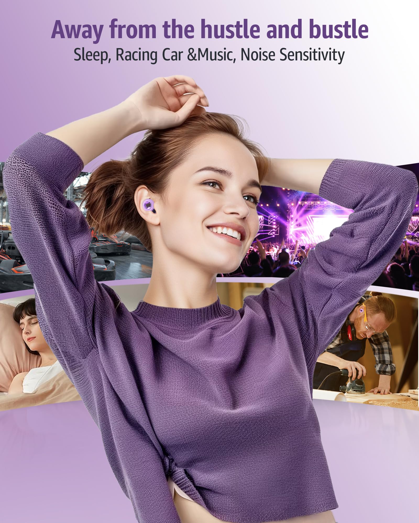 PATNRAB ear plugs preserve essential sounds while protecting hearing in loud environments
