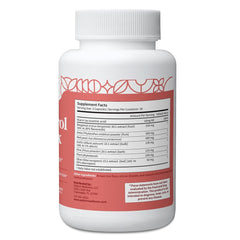 Pattern Wellness Cholesterol Complex label detail emphasizes third-party lab-tested quality.