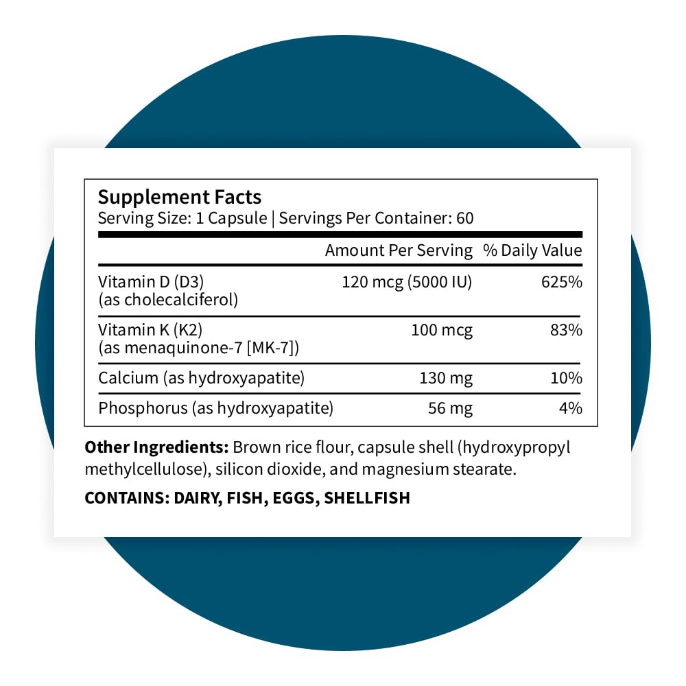 Pattern Wellness vitamin K2 D3 label closeup and visual focus on product detail