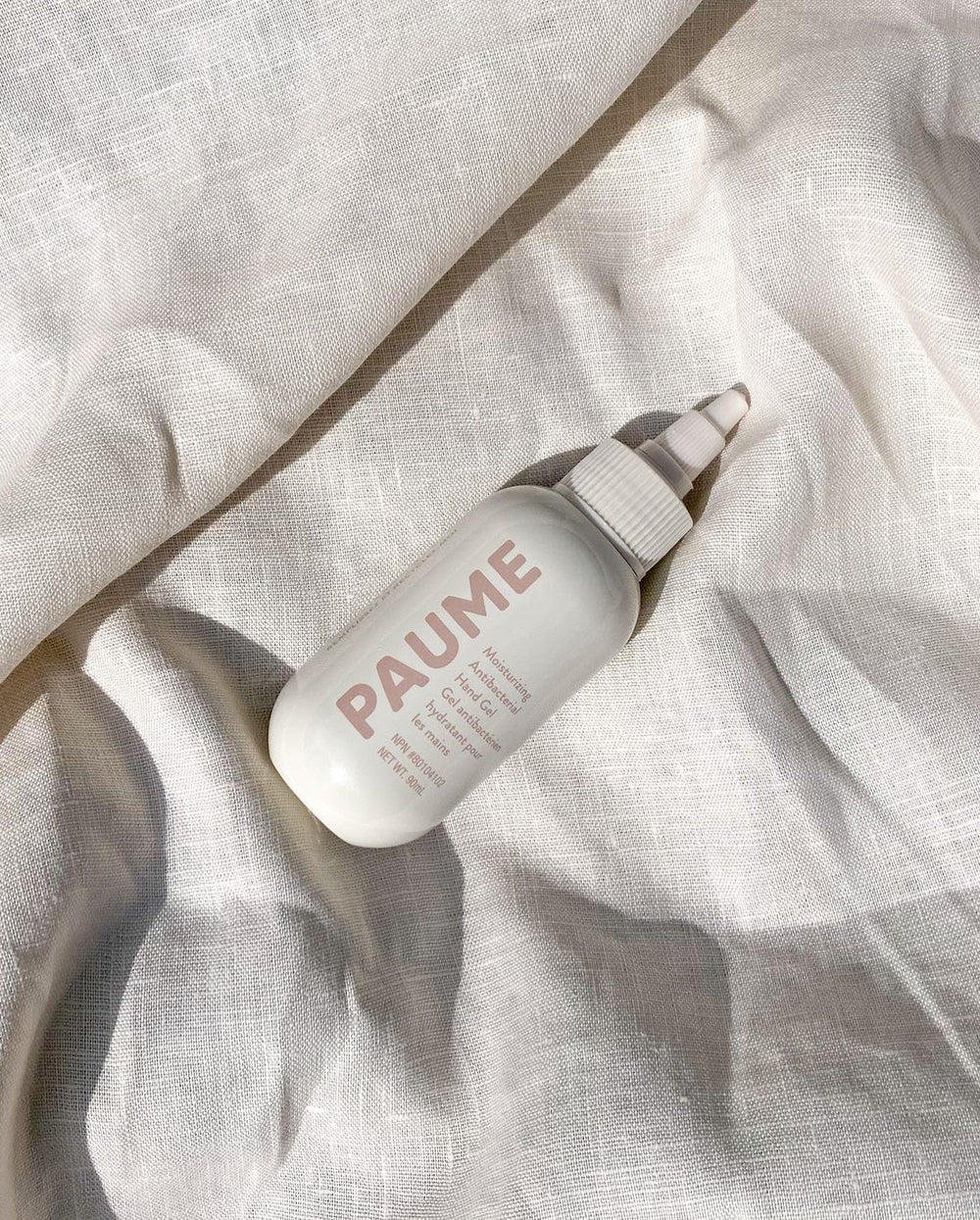 PAUME packaging box emphasizes vegan formula and fragrance-free experience.