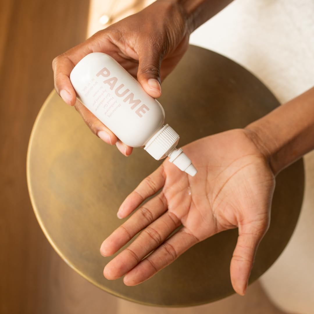 PAUME travel-size sanitizer ideal for bags and purses.
