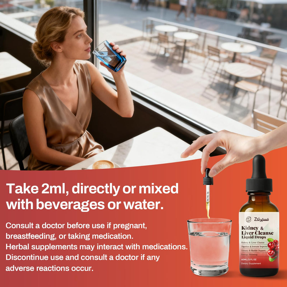 Pavintrix Kidney Cleanse Drops daily-dose visualization for 2 ml serving