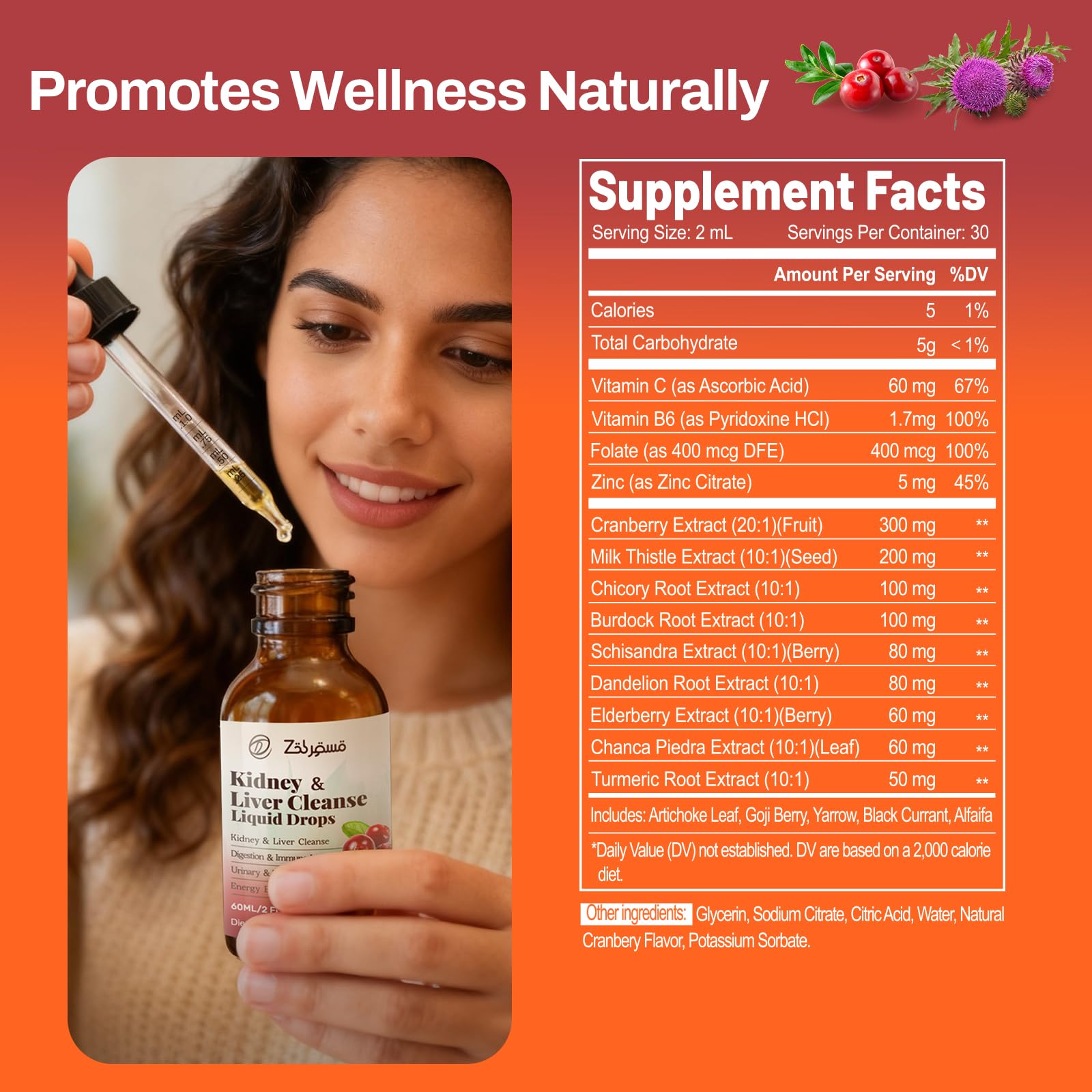 Pavintrix Kidney Cleanse Drops dropper pouring for easy daily use