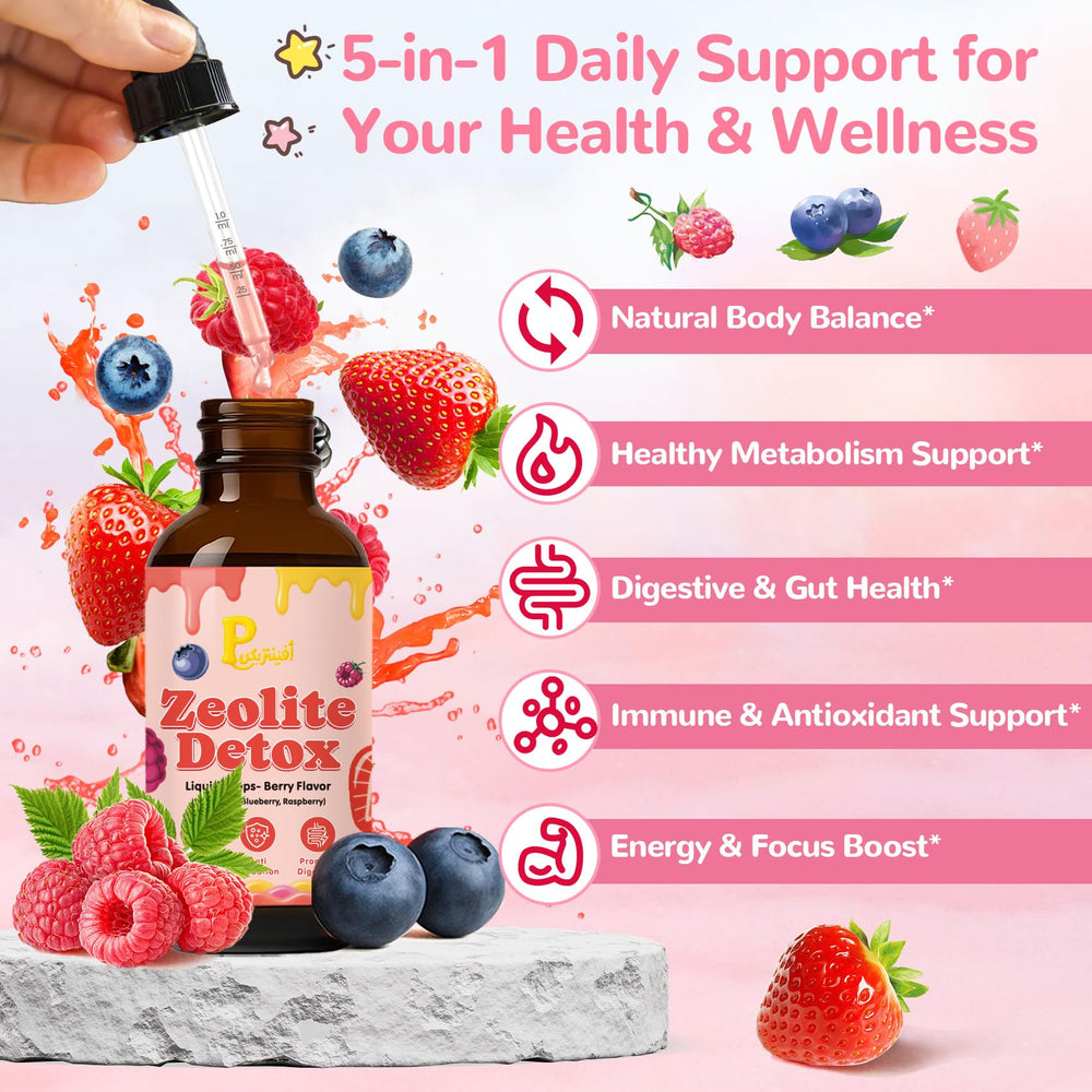 Pavintrix Zeolite Detox Drops dropper ready for easy dosing