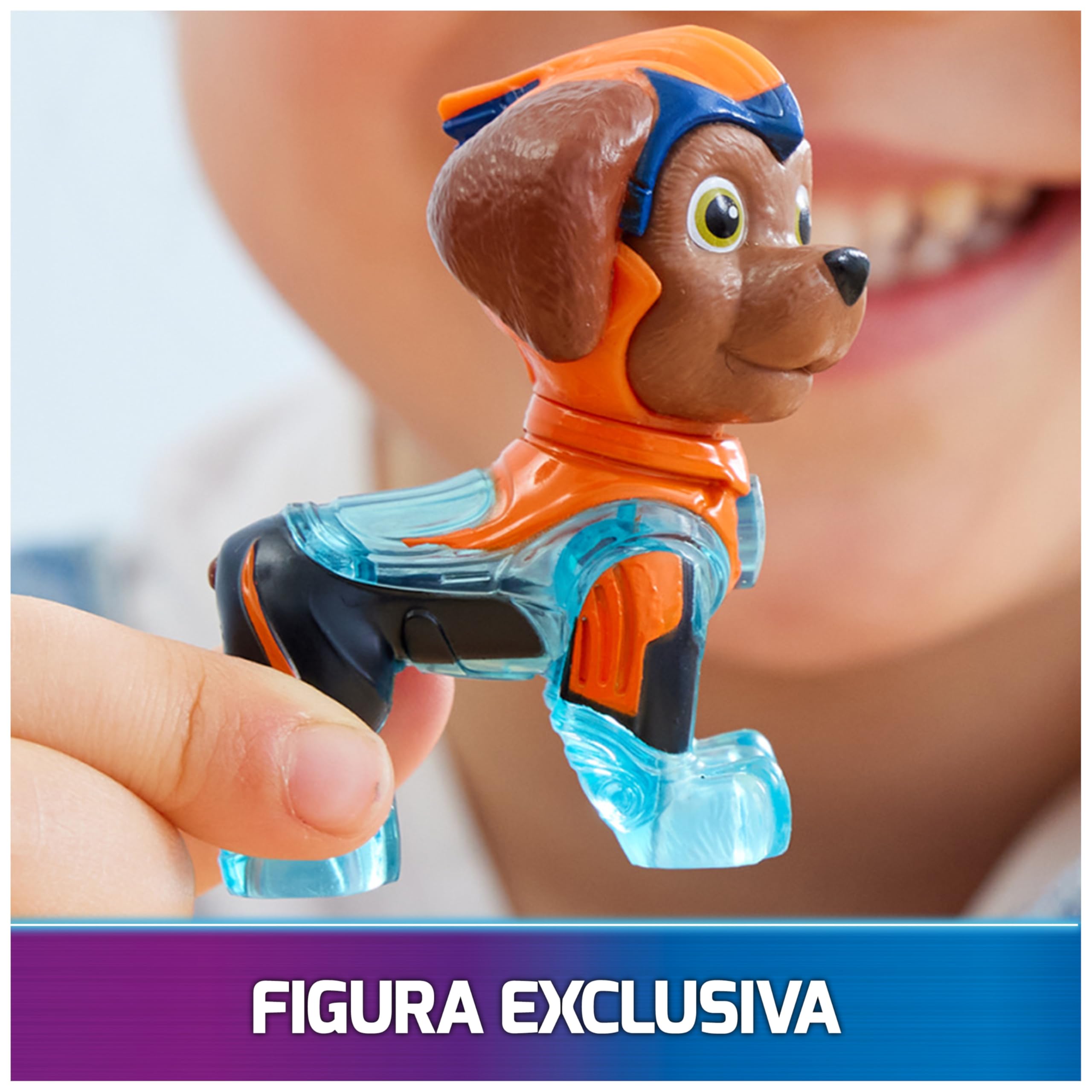 Illuminated Zuma figure enhances storytelling adventures.