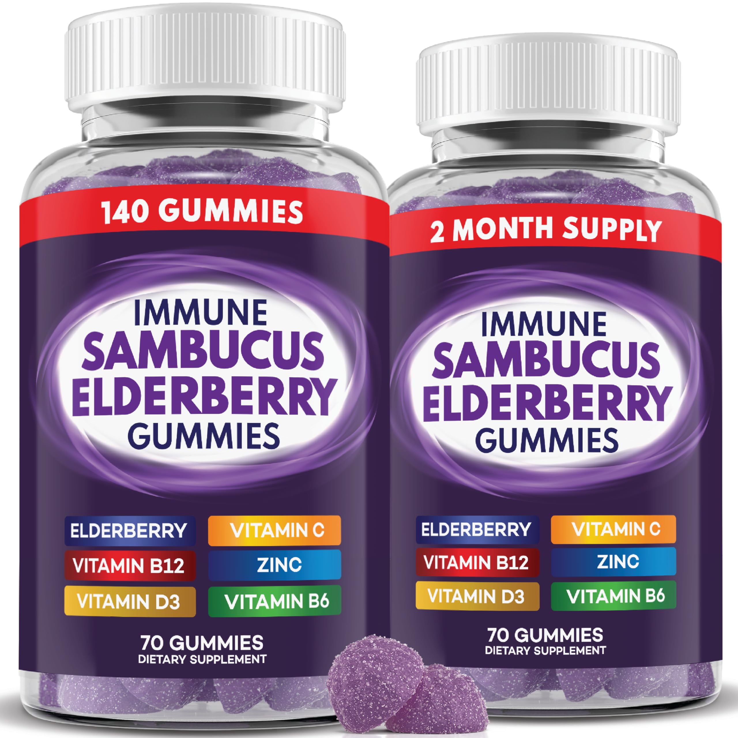 PAYÉ Elderberry Gummies jar with raspberry flavor for everyday wellness routine