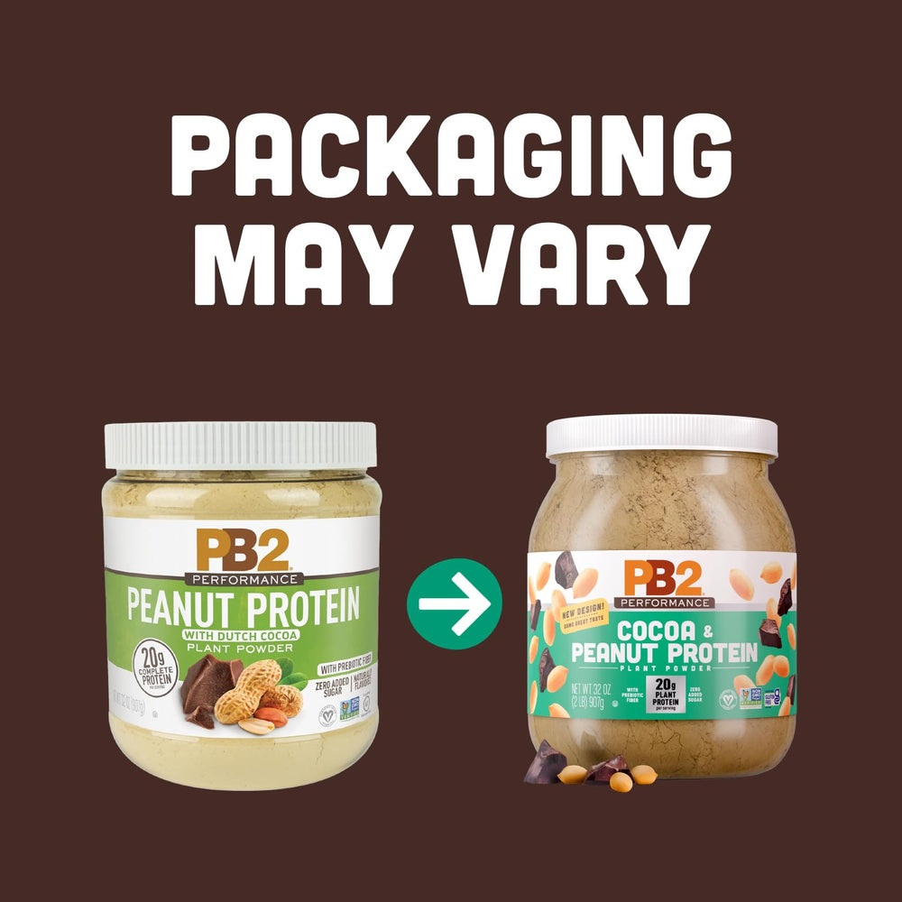 PB2 Performance scoop with powder, easy to mix into smoothies and shakes.