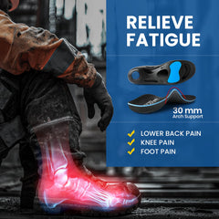 PCSsole dual-layer PORON foam cushioning absorbs shock for comfort.