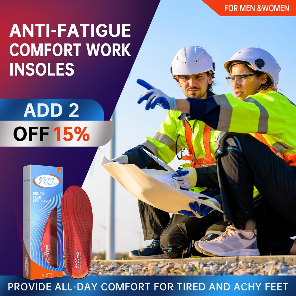 PCSsole heavy-duty insole provides shock absorption for demanding work days