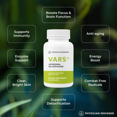 PD VARS liposomal glutathione capsules pouring for easy daily intake