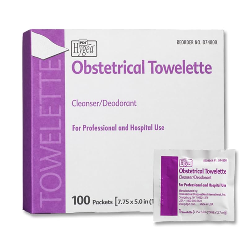Toallita obstétrica Hygea de PDI con empaque individual para higiene posparto.