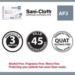 PDI Sani-Cloth AF3 white packaging ready for professional use.
