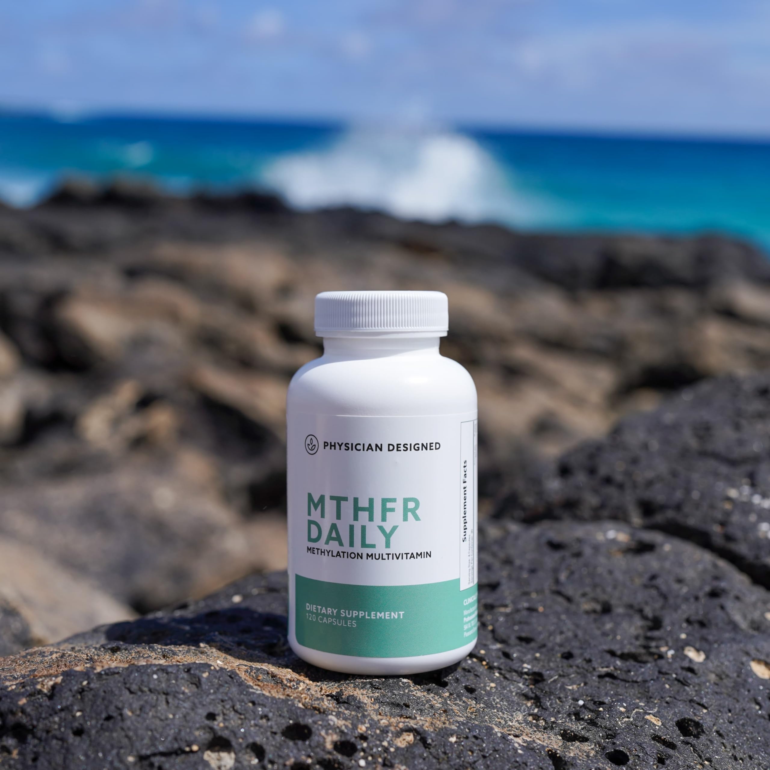 PD VARS MTHFR Daily Multivitamin capsule closeup focused on B-complex for energy.