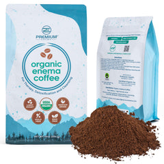 PE Premium Enema organic coffee bag, light roast for smooth enema prep and consistent results