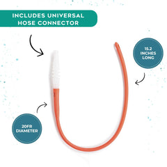 PE Premium Enema red latex catheter 20FR with flexible tubing that follows body curves.