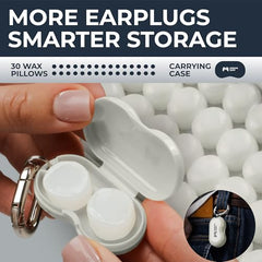 Peace&Quiet PQ wax ear plugs protect ears from water during swimming.