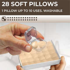 Peace&Quiet PQ moldable silicone earplugs highlight snug side-sleeper fit