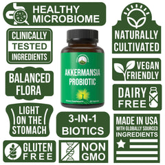 Peak Performance Akkermansia delayed-release capsules for targeted gut delivery
