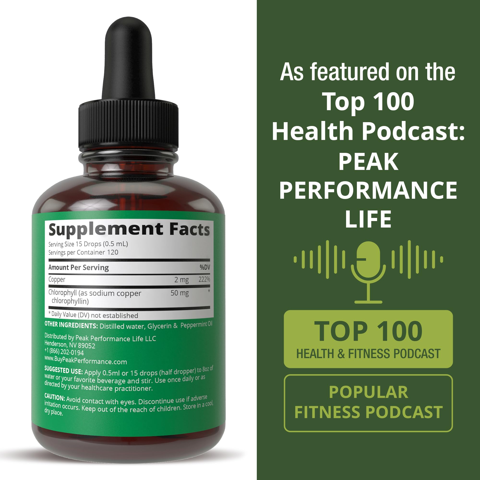Packaging highlights immune and digestive support potential of Peak Performance Drops