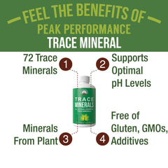 Peak Performance fulvic minerals in a glass of water for electrolyte support.