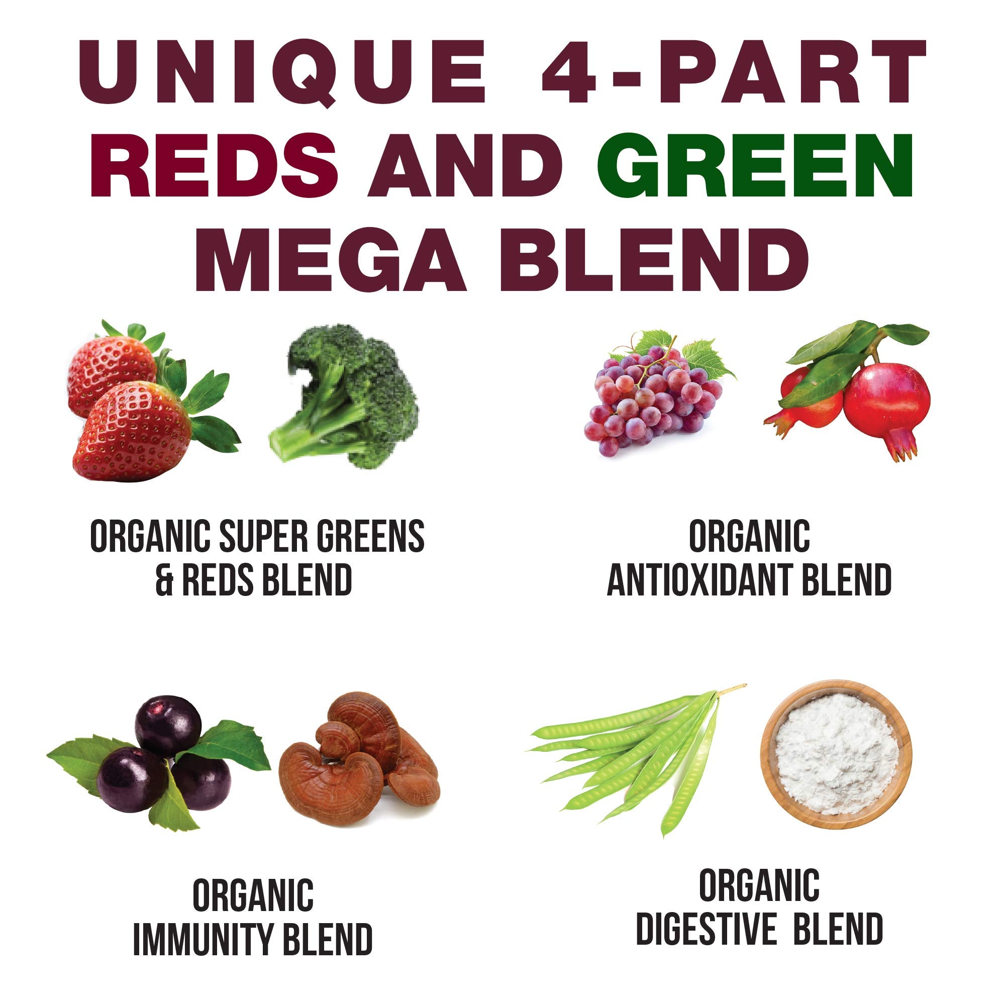 Peak Performance Kids Greens Reds jar-label emphasizing vegan, gluten-free real food formula.